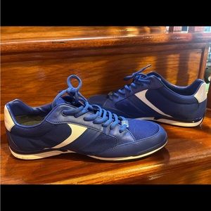 Blue & white Hugo boss sneakers for men. Size 9. 
Worn once.